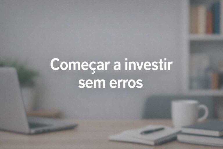 Guia para começar a investir sem erros comuns